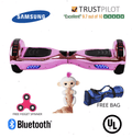 2020 APP ENABLED PINK Chrome Hoverboard with Bluetooth Speaker - SWEGWAYFUN
