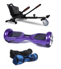 Stylish Purple Bluetooth Hoverboard with Hoverkart Bundle + Protective Leather case - SWEGWAYFUN