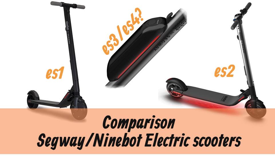 ninebot by segway es1 vs es2 comparison