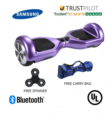 Purple Hoverboard UK for Sale with Bluetooth Speaker + FIDGET SPINNER - SWEGWAYFUN