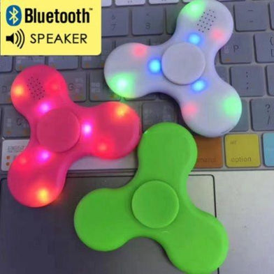 LatestFidget Spinner with Led & Bluetooth Speaker- Must Have For EDC Stress Relief ADHD FASTEST AND LONGER SPINNING - SWEGWAYFUN